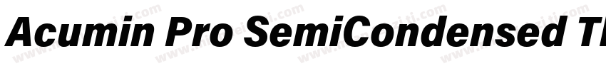 Acumin Pro SemiCondensed Thin字体转换